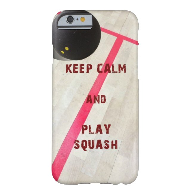 Keep Calm and Play Squash Case-Mate iPhone Case (Back)