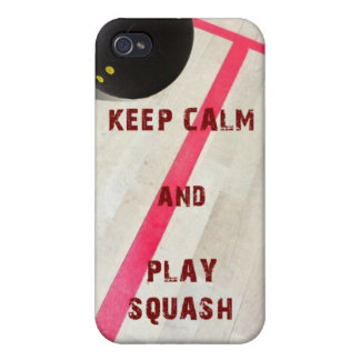 Keep Calm and Play Squash iPhone 4 Cover
