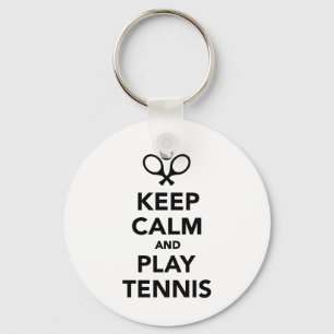 Keep calm and play Tennis Key Ring