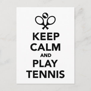 Keep calm and play Tennis Postcard