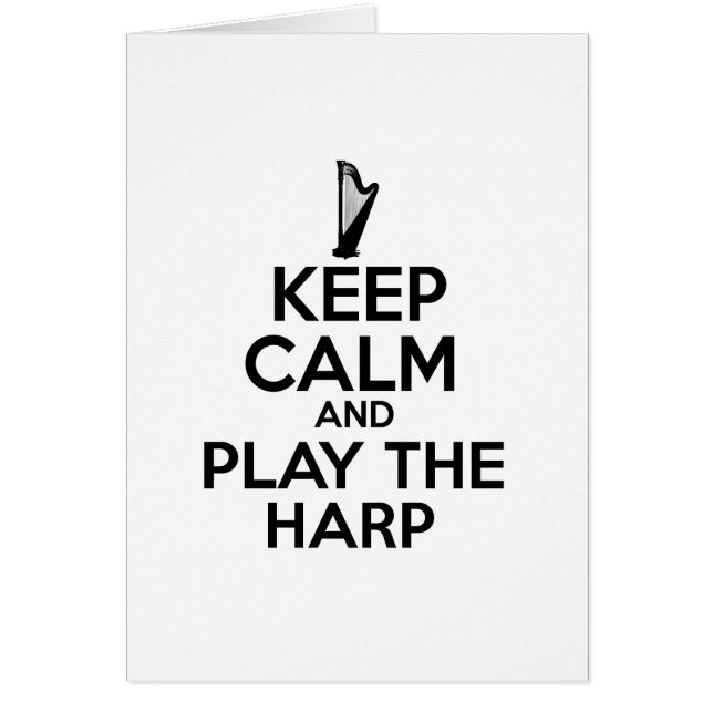 Keep Calm And Play The Harp (Front)