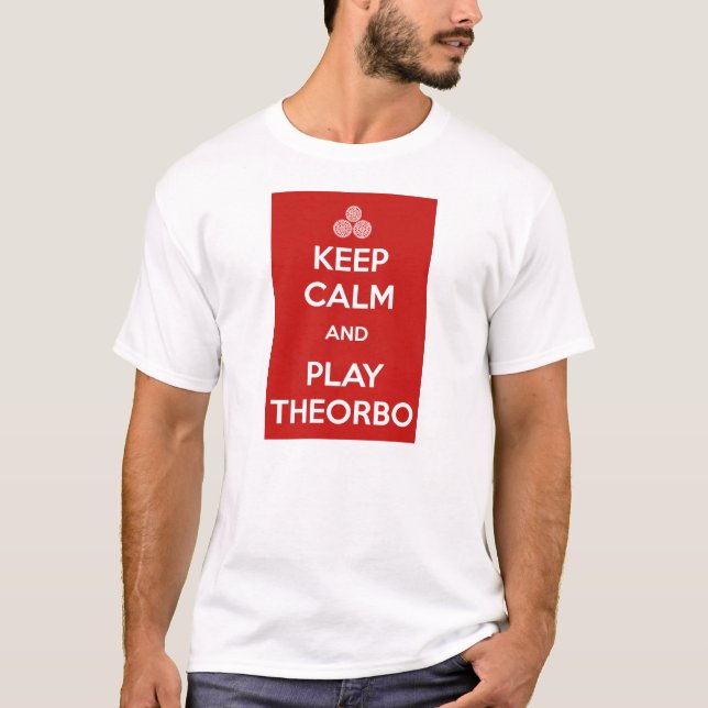 Keep calm and play theorbo T-Shirt (Front)
