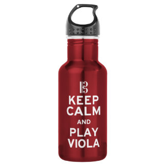Keep Calm and Play Viola 532 Ml Water Bottle