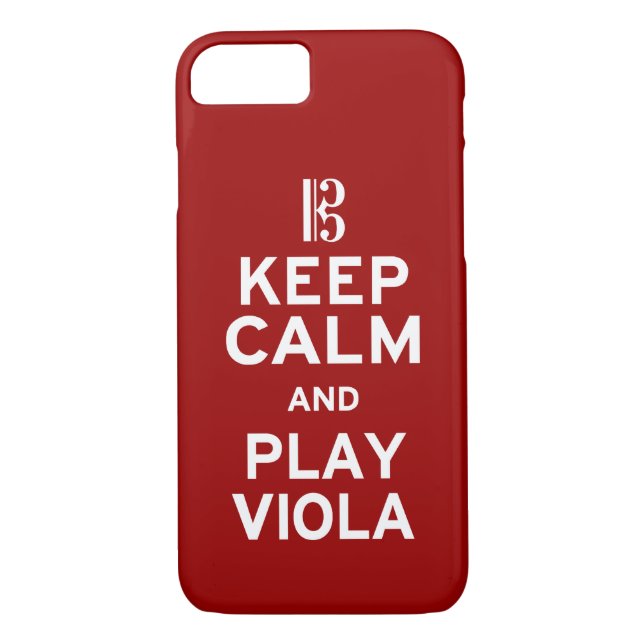 Keep Calm and Play Viola Case-Mate iPhone Case (Back)