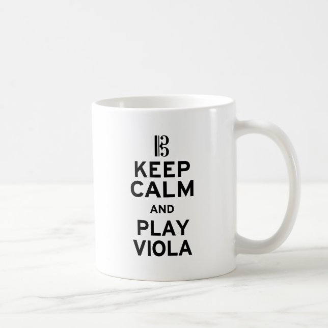 Keep Calm and Play Viola Coffee Mug (Right)
