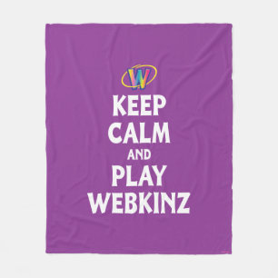 Keep Calm And Play Webkinz Fleece Blanket