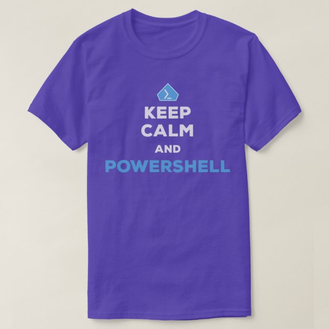 Keep Calm And Powershell Balsamic Balance T-Shirt (Design Front)