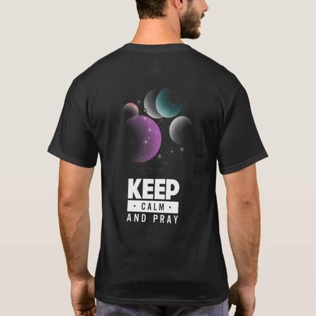 keep calm and pray T-Shirt (Back)