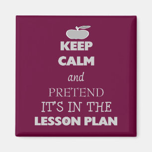 Keep Calm and Pretend It's in the Lesson Plan Magnet