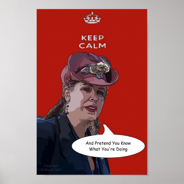 Keep Calm And Pretend You Know What You're Doing Poster (Front)