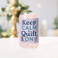 Keep Calm and Quilt On Vintage Sewing Lover Design