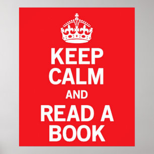 Keep Calm and Read a Book Poster