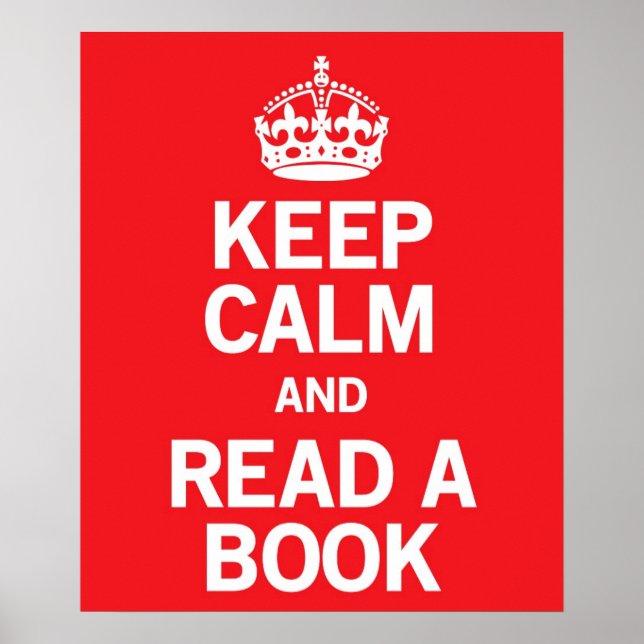 Keep Calm and Read a Book Poster (Front)