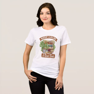 Keep calm and read a book Tri-Blend shirt