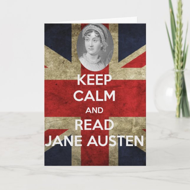 Keep Calm and Read Jane Austen Card (Front)