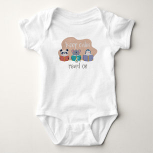 Keep Calm and Read On Baby Bodysuit