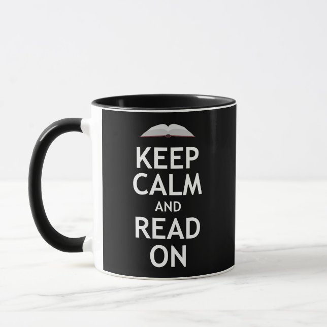 Keep Calm and Read On Mug (Left)