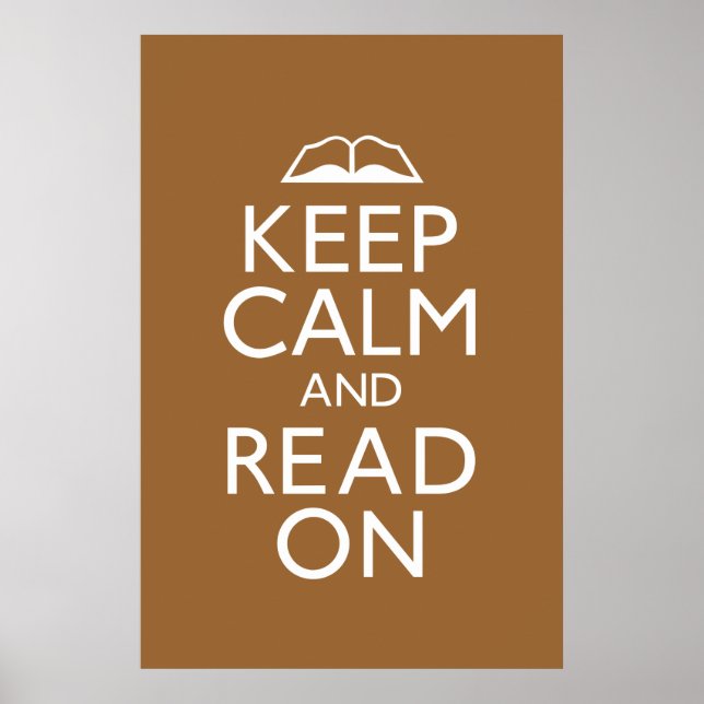 Keep Calm and Read On Poster (Front)