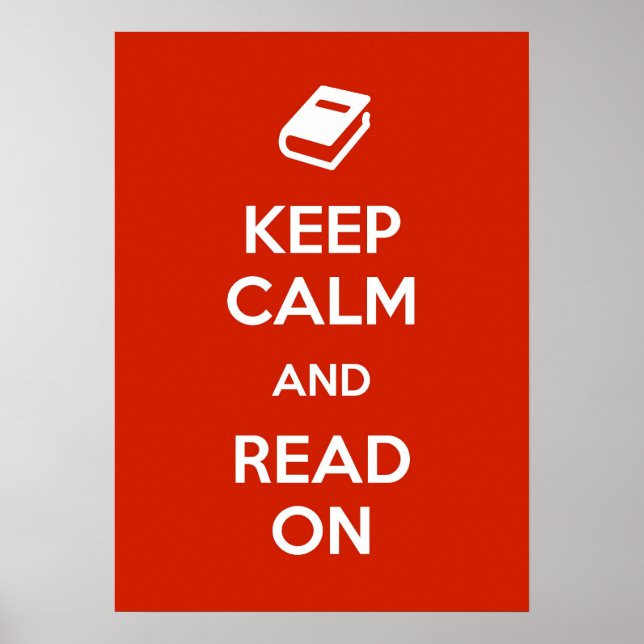 Keep Calm and Read On Poster (Front)