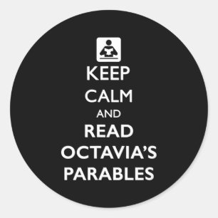 Keep Calm And Read Parables  Classic Round Sticker