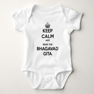 Keep Calm and Read the Bhagavad Gita Baby Bodysuit