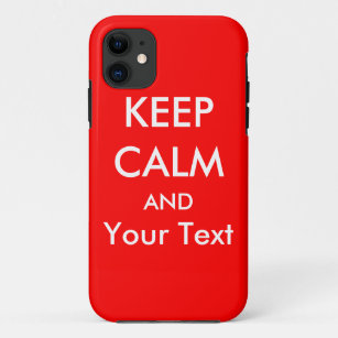 KEEP CALM AND - Red Custom iPhone 5 Case