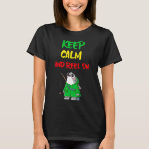 Keep Calm And Reel On / shark / coat T-Shirt