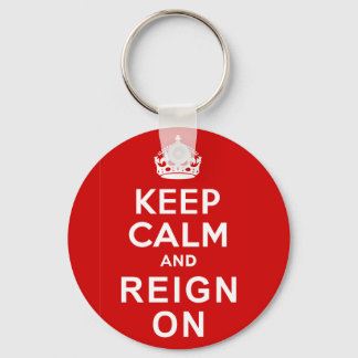 Keep Calm and Reign On Diamond Jubilee Gifts Key Ring