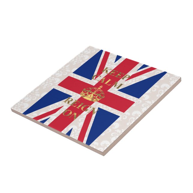 Keep calm and reign on tile (Side)
