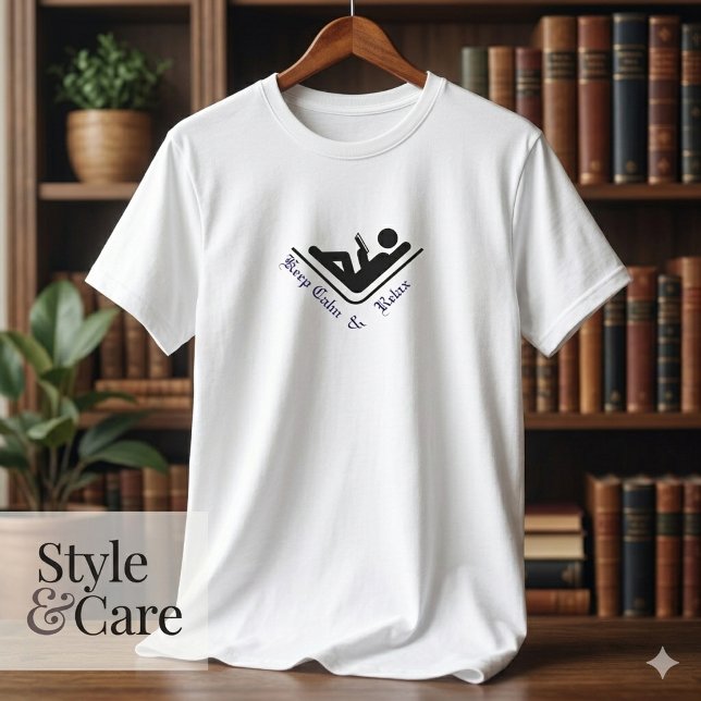 Keep Calm and Relax Minimalist Comfort Tee Style (Keep Calm and Relax Minimalist Comfort Tee Style)