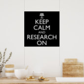 Keep Calm And Research On Genealogy Poster (Kitchen)