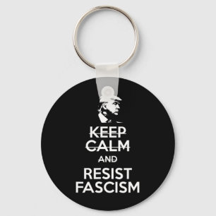 Keep Calm And Resist Fascism Anti-trump Tee Key Ring
