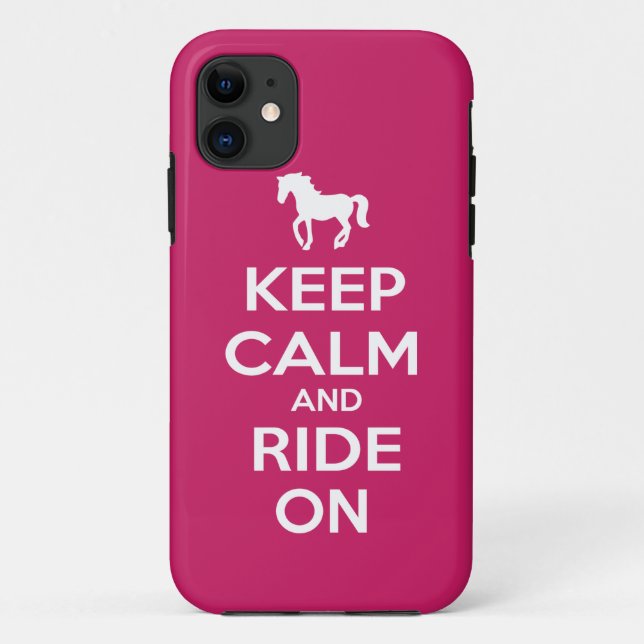 Keep Calm and Ride On Case-Mate iPhone Case (Back)