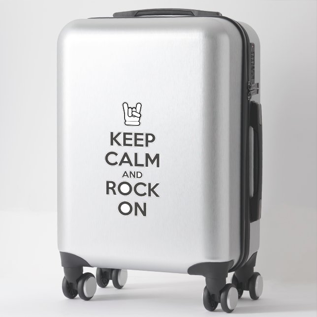 Keep Calm and Rock On (Suitcase)