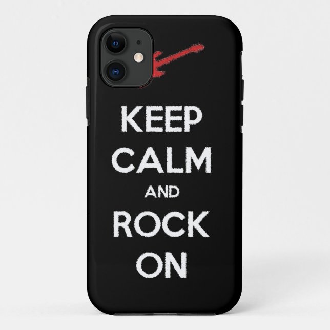 keep calm and rock on Case-Mate iPhone case (Back)