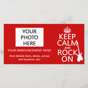 Keep Calm and Rock On (guitar)(any colour) Announcement