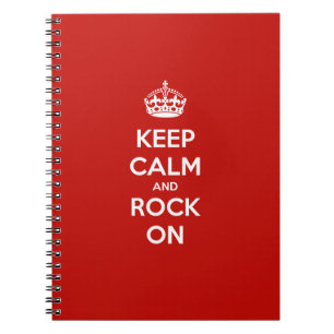 Keep Calm and Rock On Notebook