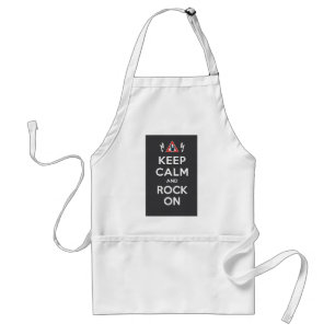 Keep Calm And Rock On Standard Apron