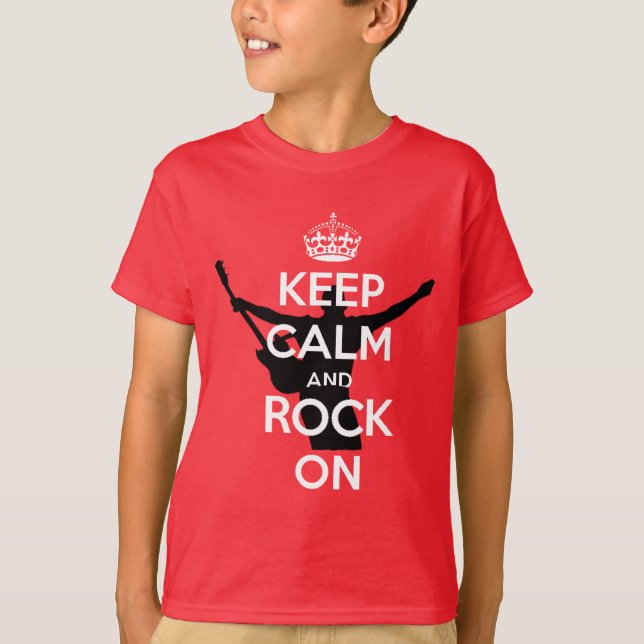 KEEP CALM AND ROCK ON T-Shirt (Front)
