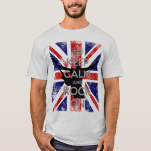 Keep Calm and Rock On Union Jack T-Shirt
