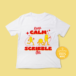 Keep Calm And Scribble On Author Unisex T-shirt 