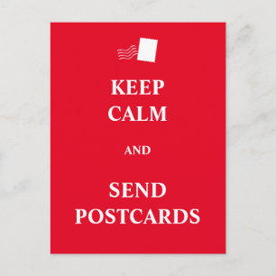 Keep calm and send postcards