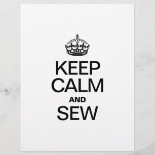 KEEP CALM AND SEW FLYER
