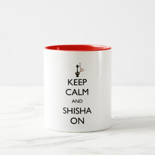 Keep Calm and Shisha On Two-Tone Coffee Mug
