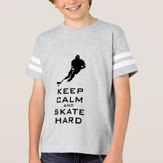 KEEP CALM AND SKATE HARD HOCKEY T-Shirt