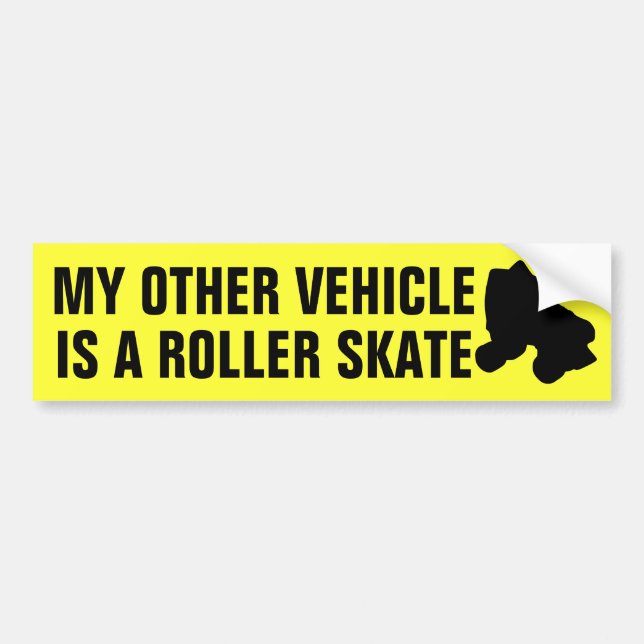 Keep Calm and Skate On Bumper Sticker (Front)