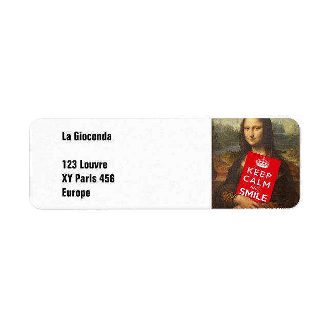 Keep Calm And Smile (Front)