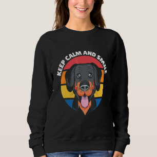 Keep Calm And Smile Happy Face Dog Tee