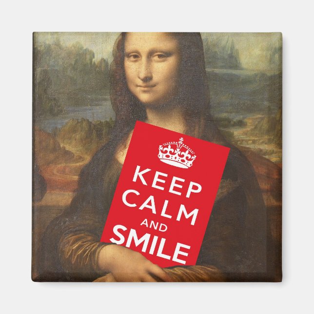 Keep Calm And Smile Magnet (Front)