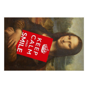 Keep Calm And Smile Poster